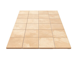 High-Resolution Beige Tile Floor Mockup Ideal for Interior Design Projects and Home Renovation