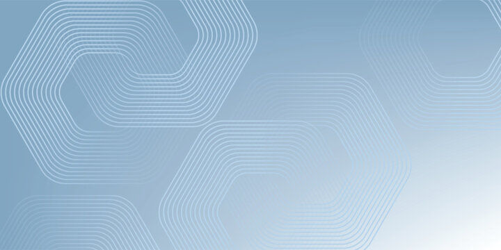 Abstract hexagon lines on gray background. Geometric stripe line art design modern