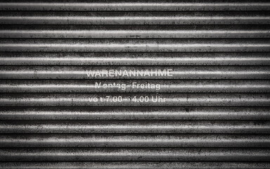 Warenannahmezeiten