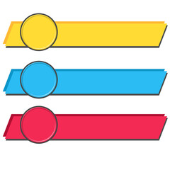 Obraz premium Transparent Background Lower Third Label for Social Media Channels with Minimal Design