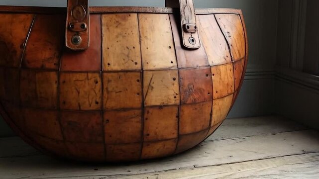 Vintage Leather Tote Bag