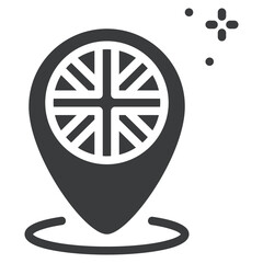 Britain Map Icon