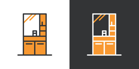 シンプルな洗面台アイコン