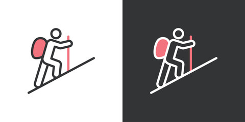 シンプルな登山アイコン