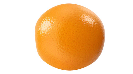 A single, vibrant orange fruit with a smooth, dimpled skin, representing freshness and health.