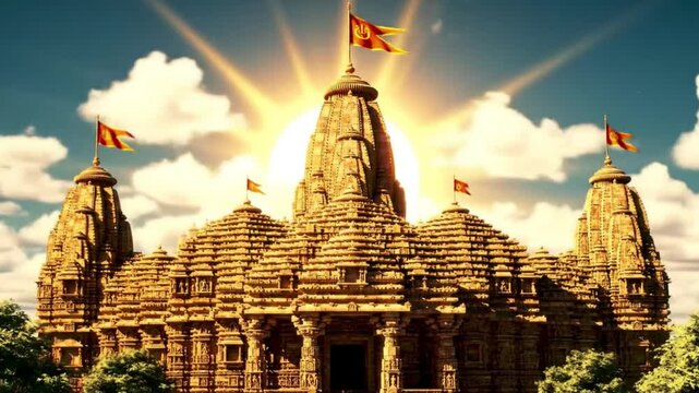 Pranayama finds peace in Ranakpurs intricately carved Jain Temple in Rajasthan, India. Ideal for travel, meditation, culturalthemed designs.