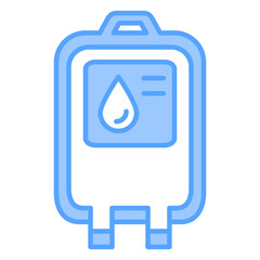Blood Bag Blue Icon