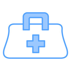 Doctor Briefcase Blue Icon