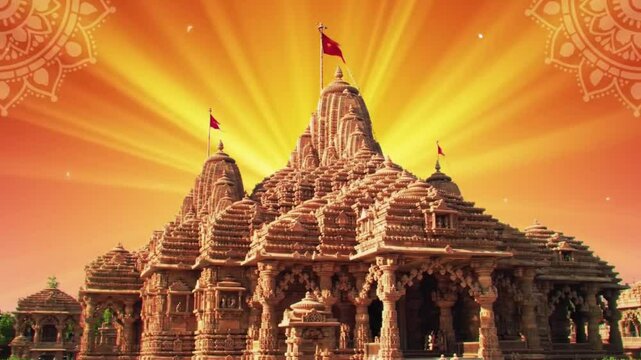 Pranayama finds peace in Ranakpurs intricately carved Jain Temple in Rajasthan, India. Ideal for travel, meditation, culturalthemed designs.