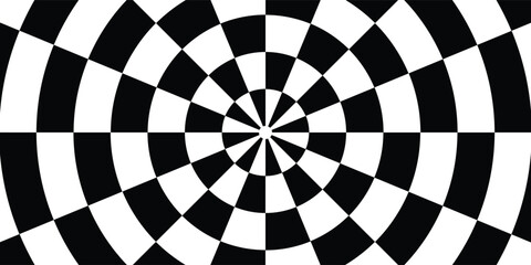 Racing flag grunge design of vector car race sport, auto rally and motocross. Checkered pattern of start and finish motorsport flag, black and white squares old texture with scratches