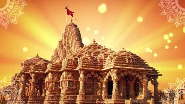 Pranayama finds peace in Ranakpurs intricately carved Jain Temple in Rajasthan, India. Ideal for travel, meditation, culturalthemed designs.