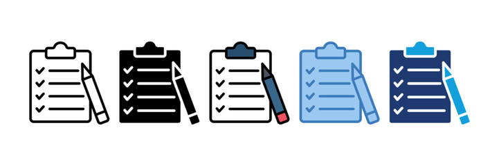 Clipboard Survey Icon Element For Design