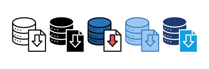 Download Data Icon Element For Design