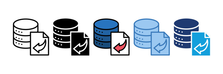 Database Import Icon Element For Design