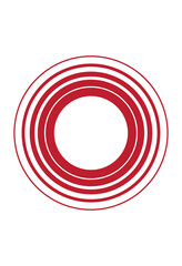 Circle Vibrating with rippling wave blast