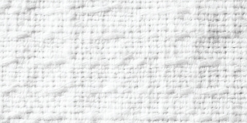 White canvas fabric background. White linen fabric texture background, in a light gray color with soft lines and a vertical crosshatching pattern. 