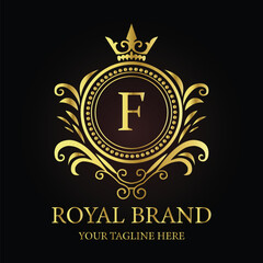 Golden vector illustration featuring a vintage label with a ribbon, abstract background with stars, and VIP anniversary celebration emblems