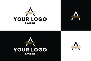 Elegant Letter A Wave Logo Design