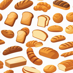 Bread Clip Art Set Vector
