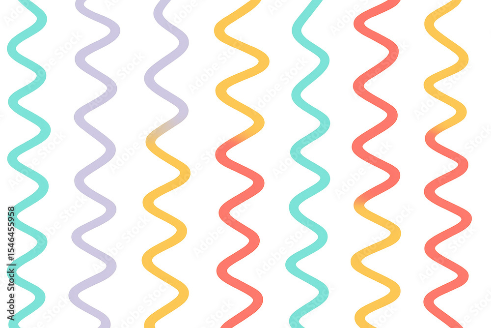 Poster pastel vertical waves creating dynamic, vibrant striped pattern for transparent backgrounds and grap