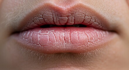 Close-up of Dry, Cracked Lips