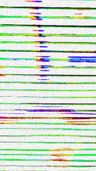 Glitch camera effect. Retro VHS background. Old video template. No signal. Static TV noise, bad TV signal.	