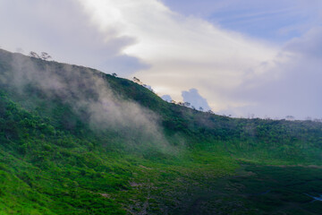 clouds over the mountains