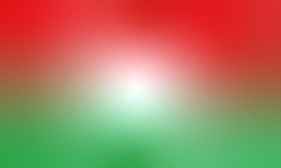 Abstract blurred background with Iranian flag colors, red, white and green gradient for graphic...