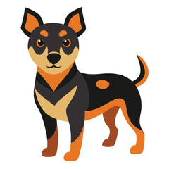 dog vector image on white background 