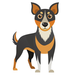 dog vector image on white background 