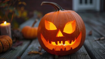 Jack-o'-lantern: Halloween Pumpkin Carvings, Festive Lanterns, and Spooky Autumnal Symbols
