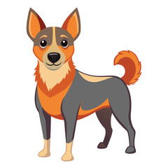 dog vector image on white background 