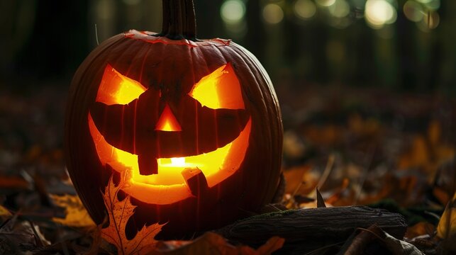 Jack-o'-lantern: Halloween Pumpkin Carvings, Festive Lanterns, and Spooky Autumnal Symbols