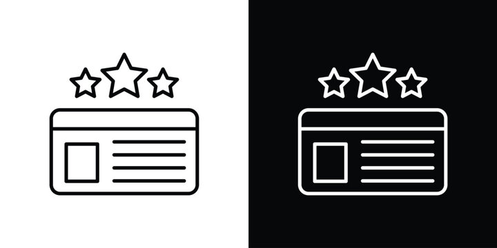 Loyalty card icon in black. flat graphic vector icon