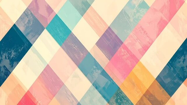 Abstract Diagonal Pattern with Pastel Colors