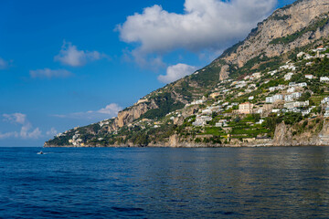 Naklejka premium Amalfi coast town villages