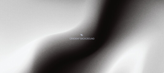 Abstract black and white fluid gradient background trendy modern grainy texture with soft blurred shapes, banners, flyers, presentations, covers and reports

