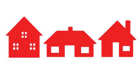 Web home flat icon for apps and websites