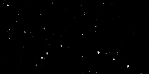 Snow flakes winter snowfall white light vector background. Christmas background, white snow on black background for edit photo.	