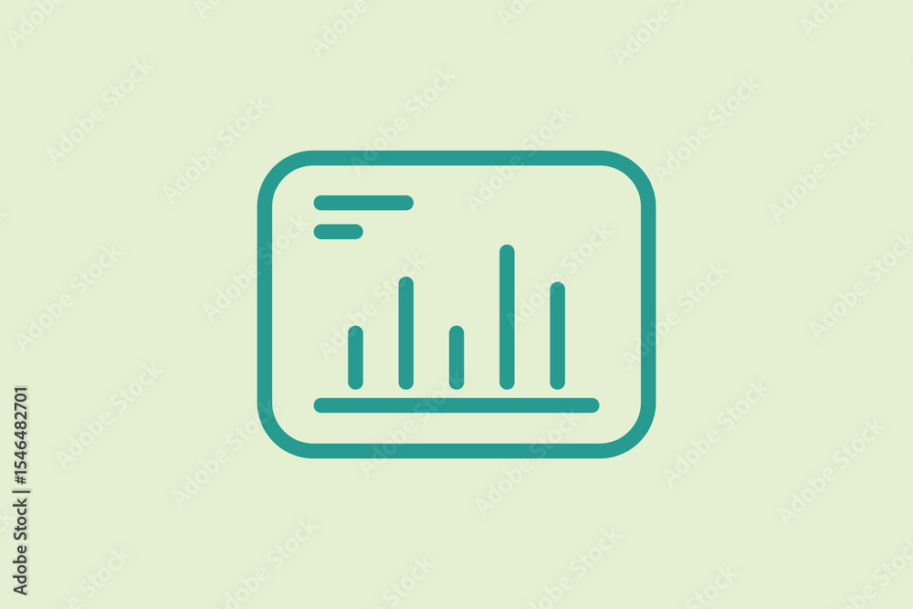 Poster graph icon. icon related to ui elements. suitable for web site, app, user interfaces,element, printa