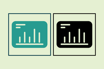 Graph icon. icon related to UI elements. suitable for web site, app, user interfaces,element, printable etc. solid icon style. simple vector design editable