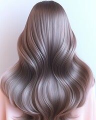 Fototapeta premium Luxurious Long Wavy Hair Beauty Salon Style