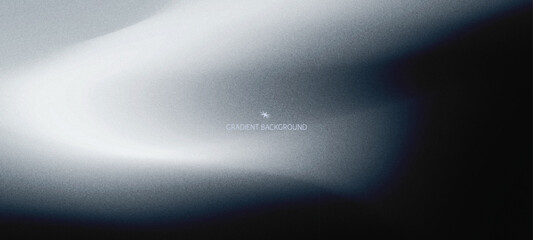 Abstract black and white fluid gradient background trendy modern grainy texture with soft blurred shapes, banners, flyers, presentations, covers and reports
