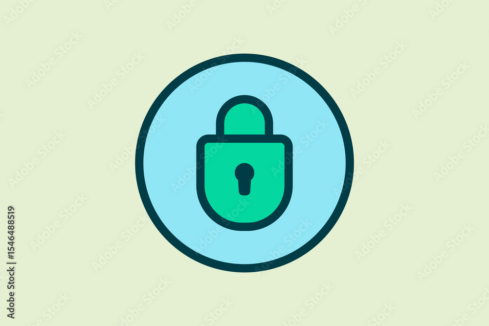 Poster lock icon. icon related to ui elements. suitable for web site, app, user interfaces,element, printab