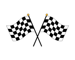 Fototapeta premium Checkered Flags The Ultimate Symbol of Victory and Racing Triumph