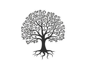 Majestic Tree of Life Symbol of Growth, Roots, and Nature's Resilience