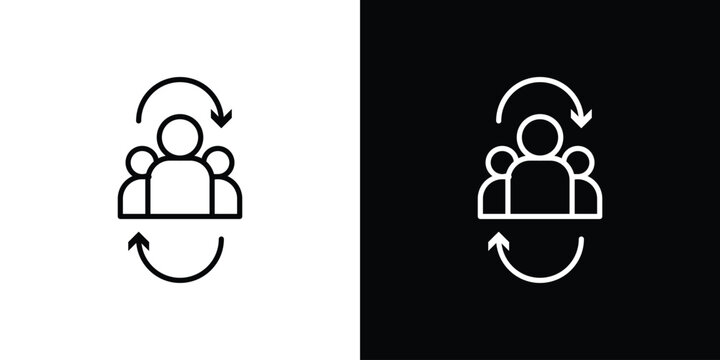 Mediator icon in black. flat graphic vector icon