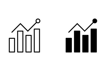 up chart icon Isolated flat vector in outline icon set eps 10