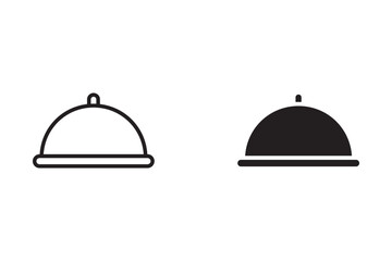 food cover icon Isolated flat vector in outline icon eps 10