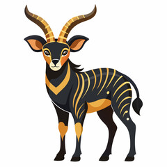 vector illustration of a cartoon giraffe